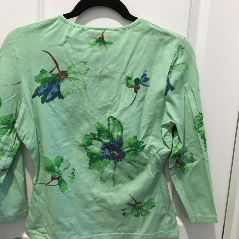 Cache Beaded Top With Spandex - image 3